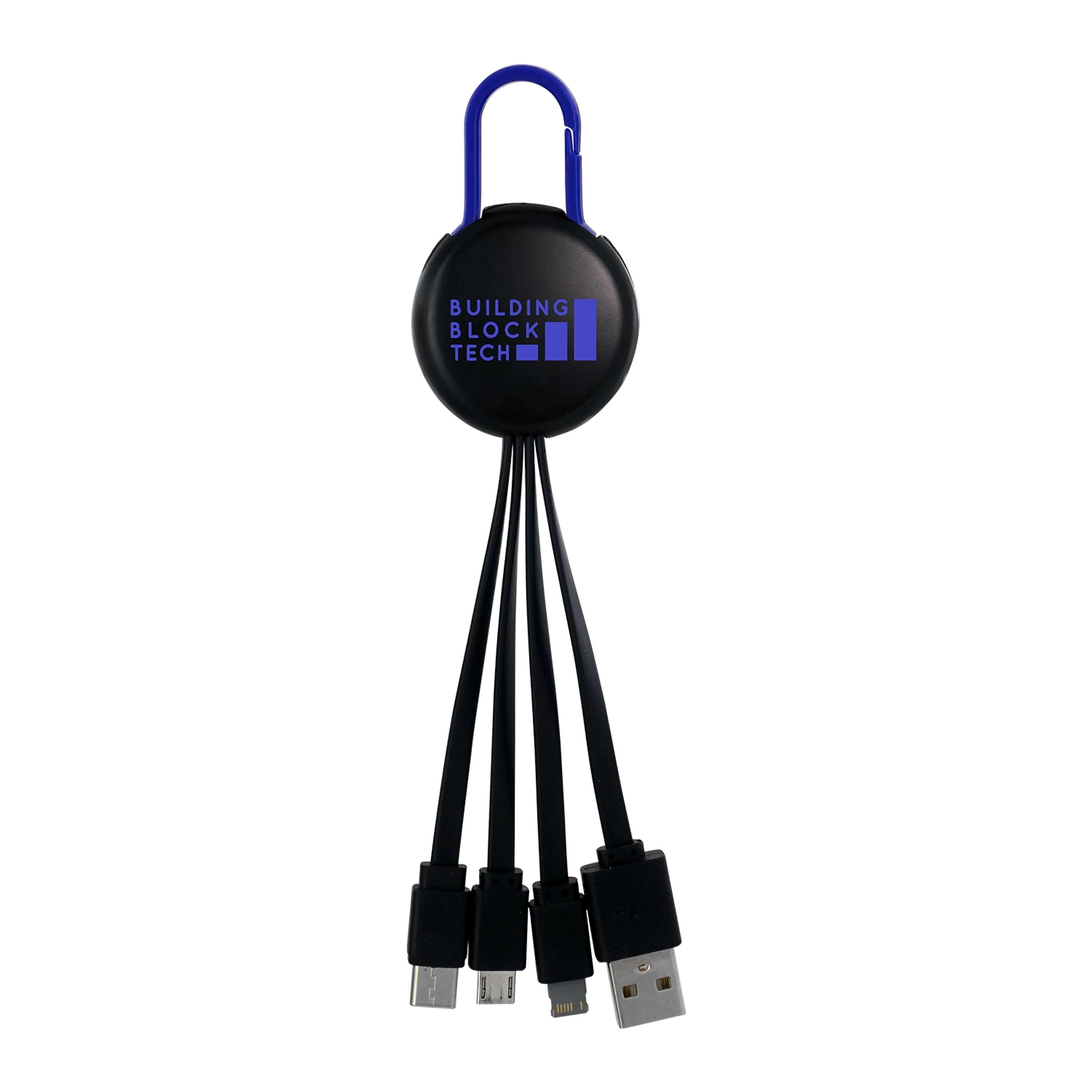 BLACK COLORFUL CLIP 3 IN 1 CHARGING CABLE 10