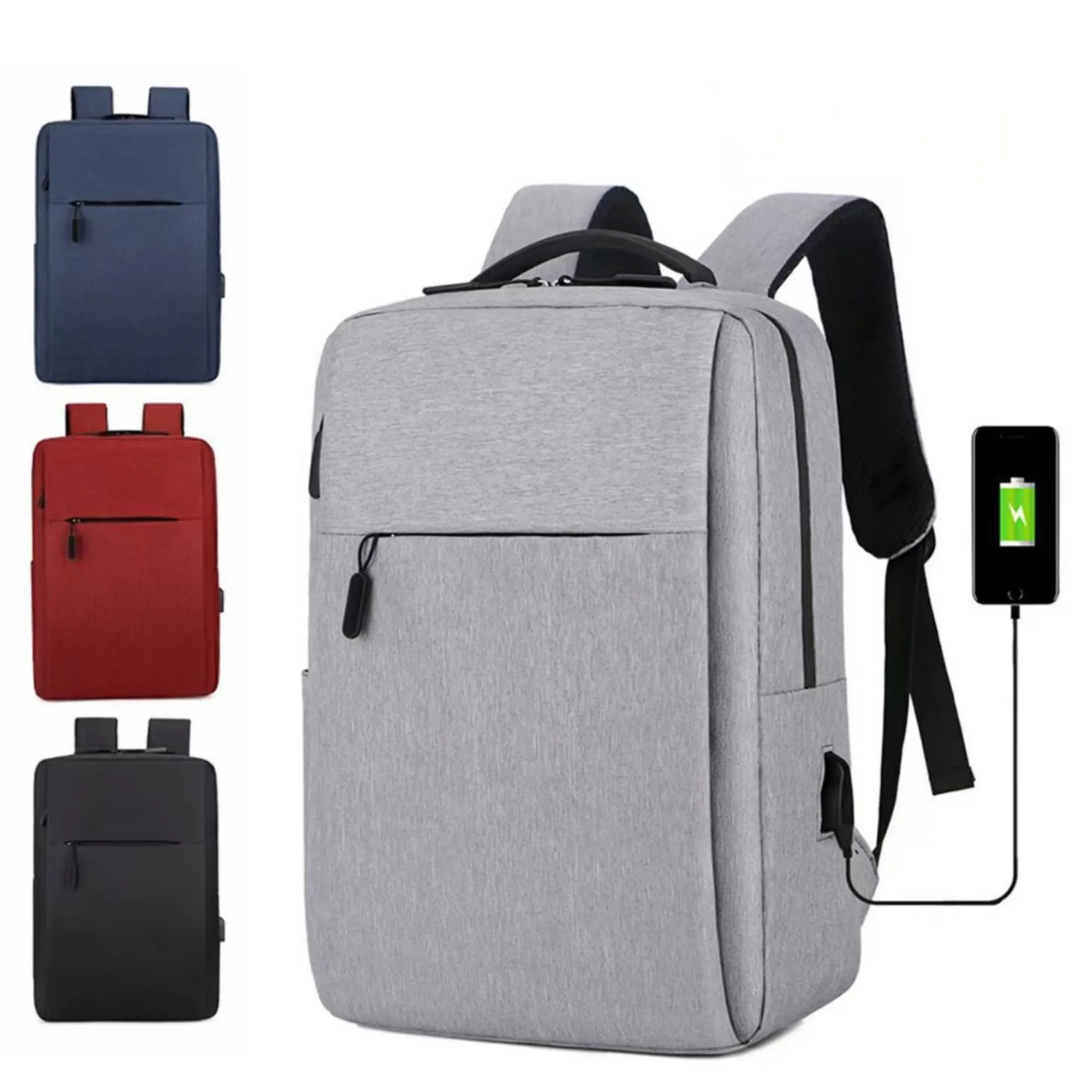 Slim Laptop Backpack with USB Charging 12