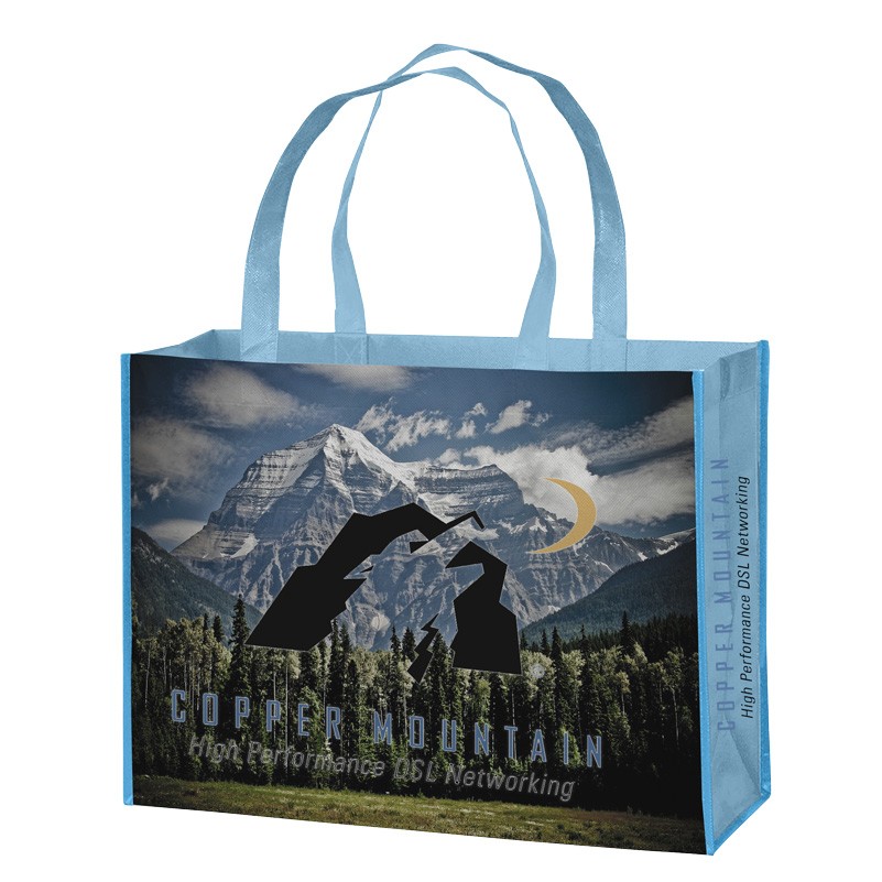 Medium - 14x12x4 Full Color Laminated Tote Bag 2