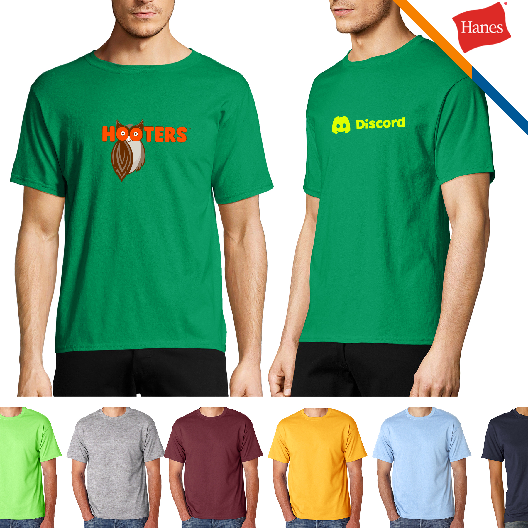 Hanes® 5.5 oz Cotton Blend Preshrunk T-shirts 10