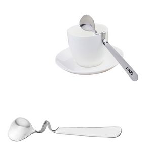 Curved Stainless Steel Coffee Spoon With Hang Design 10