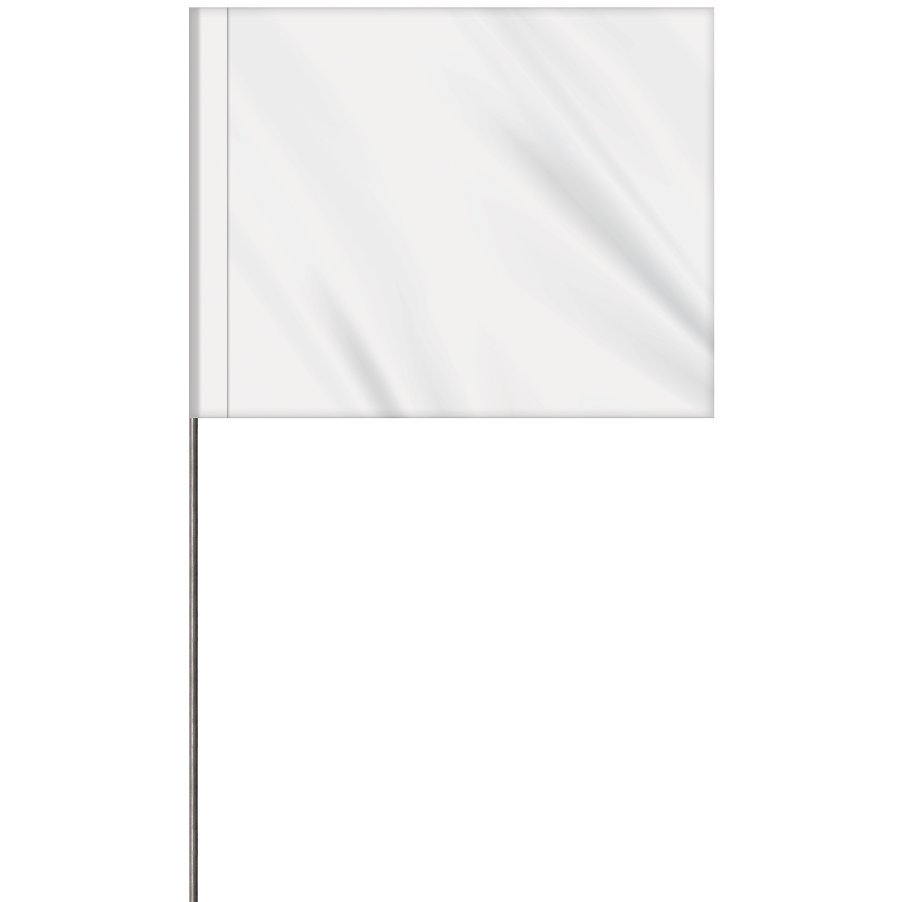 1-Color 4" x 5" Custom Vinyl Marking Flag with 21" Wire 14