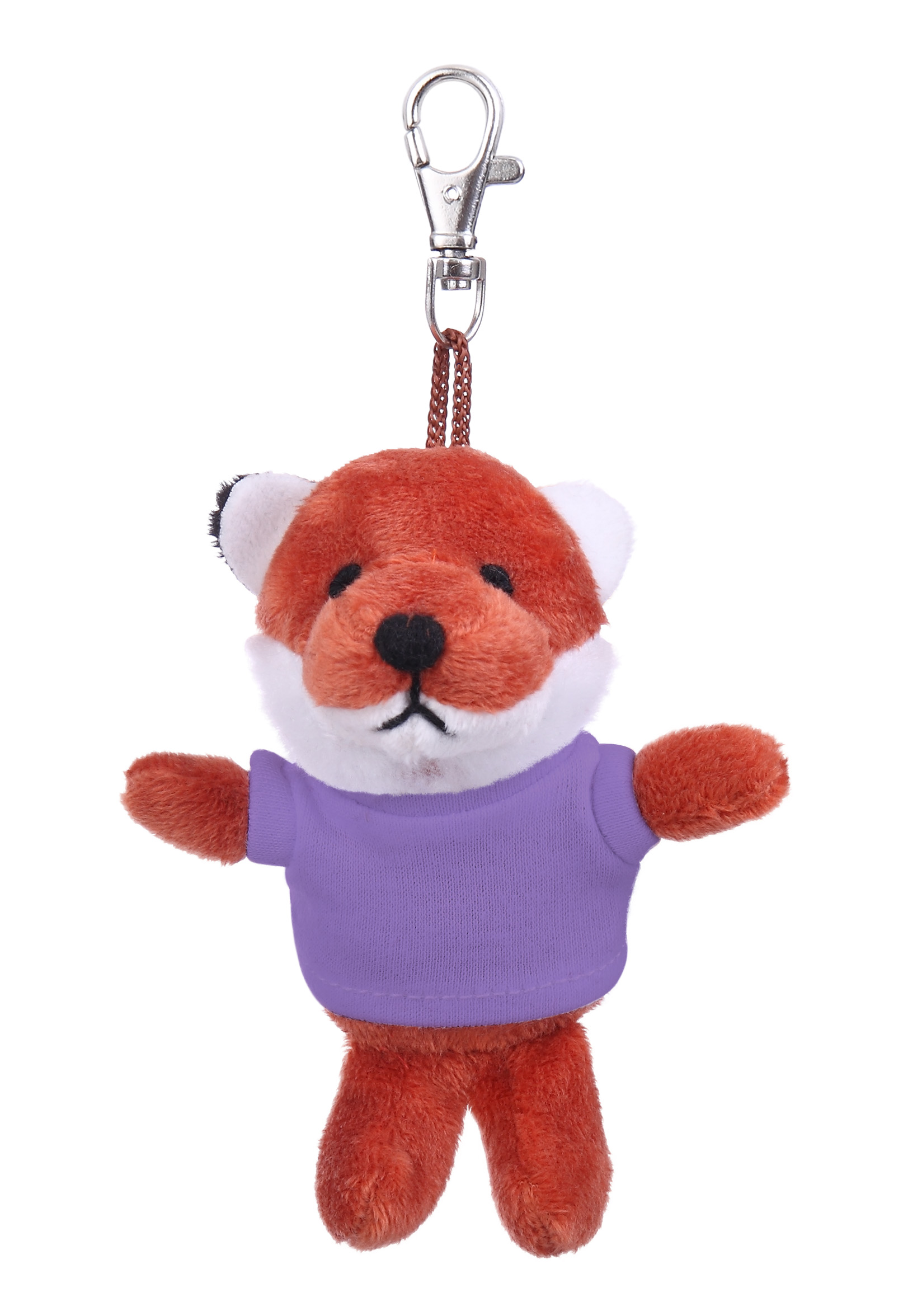 Soft Plush Fox Keychain with Tee 1