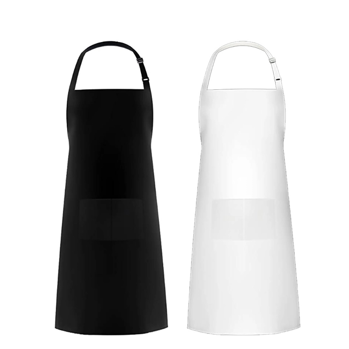 Adjustable Bib Apron Waterdrop Resistant With 2 Pockets 2
