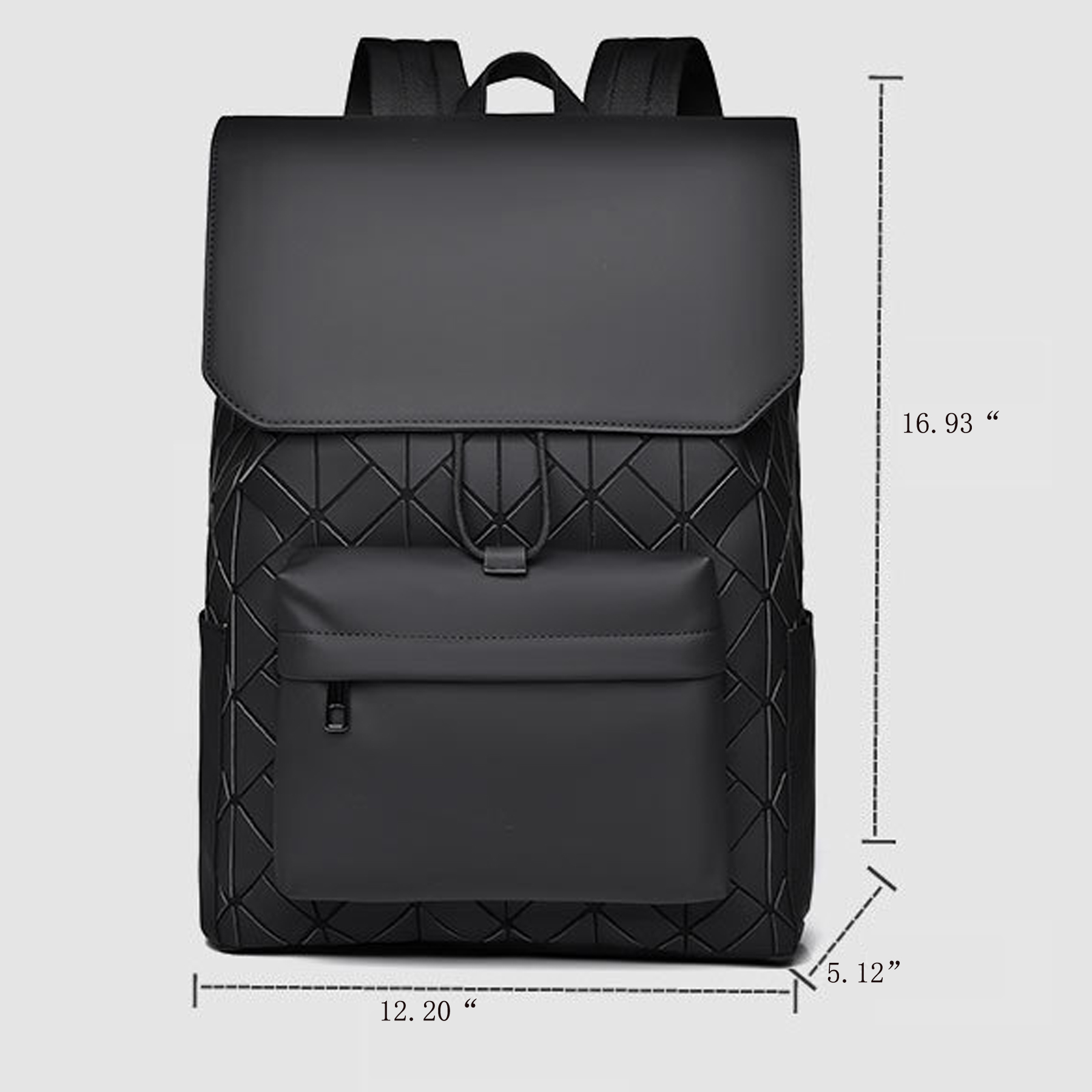 Men's PU Leather Laptop Backpack 16.5" 6
