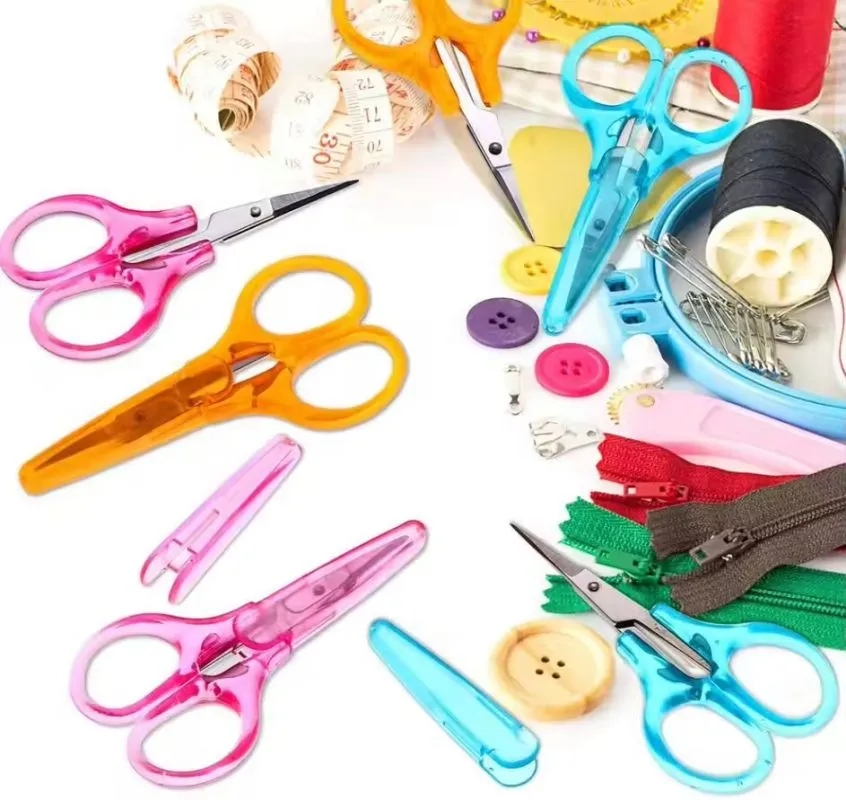 Stainless Steel with Protective Cover Straight Tip Scissors 1