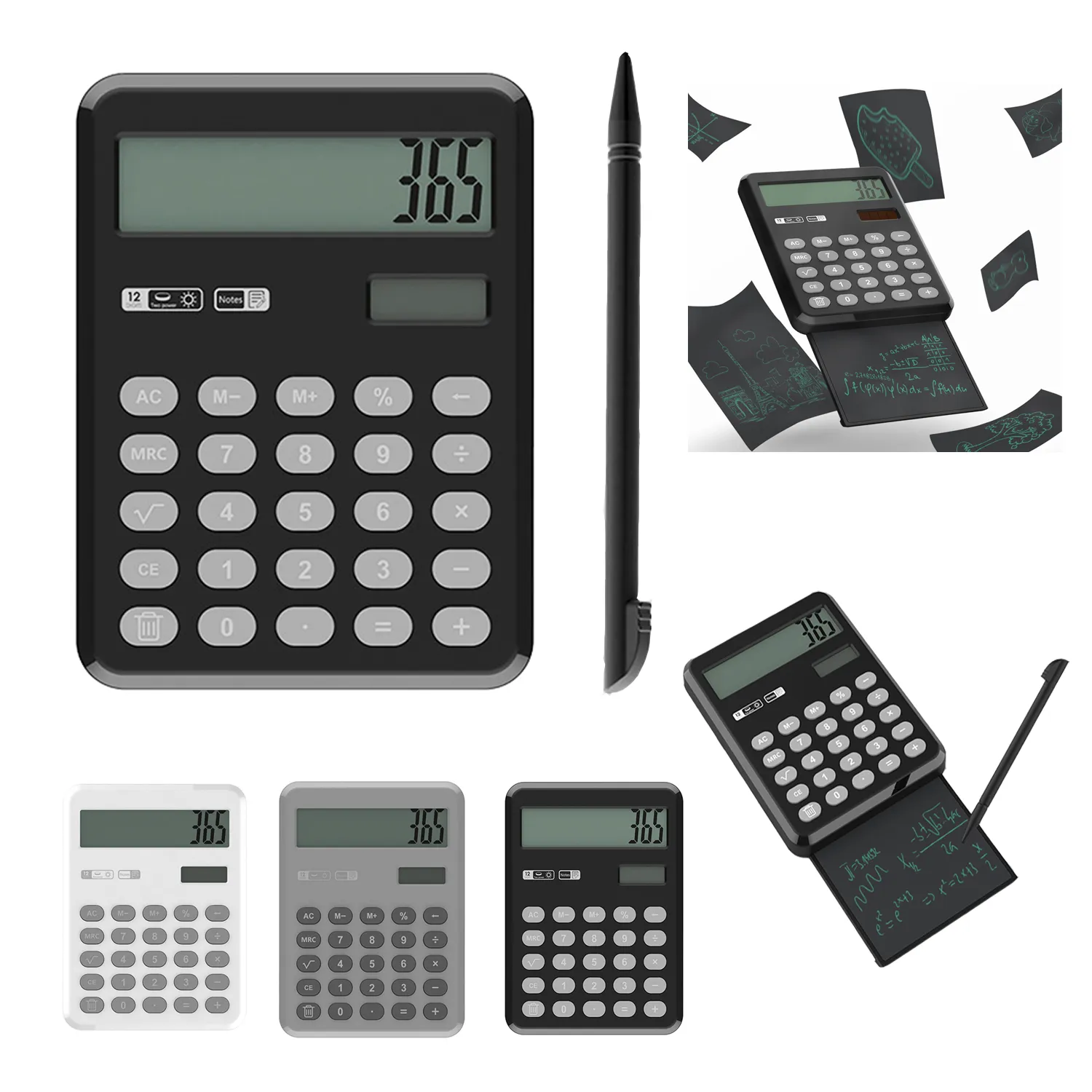 Mini Portable Calculator Writing Board 3