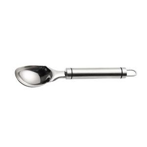 Stainless Steel Ice Cream Scoop Spoon With Elegant Double Black Ring Handle 15