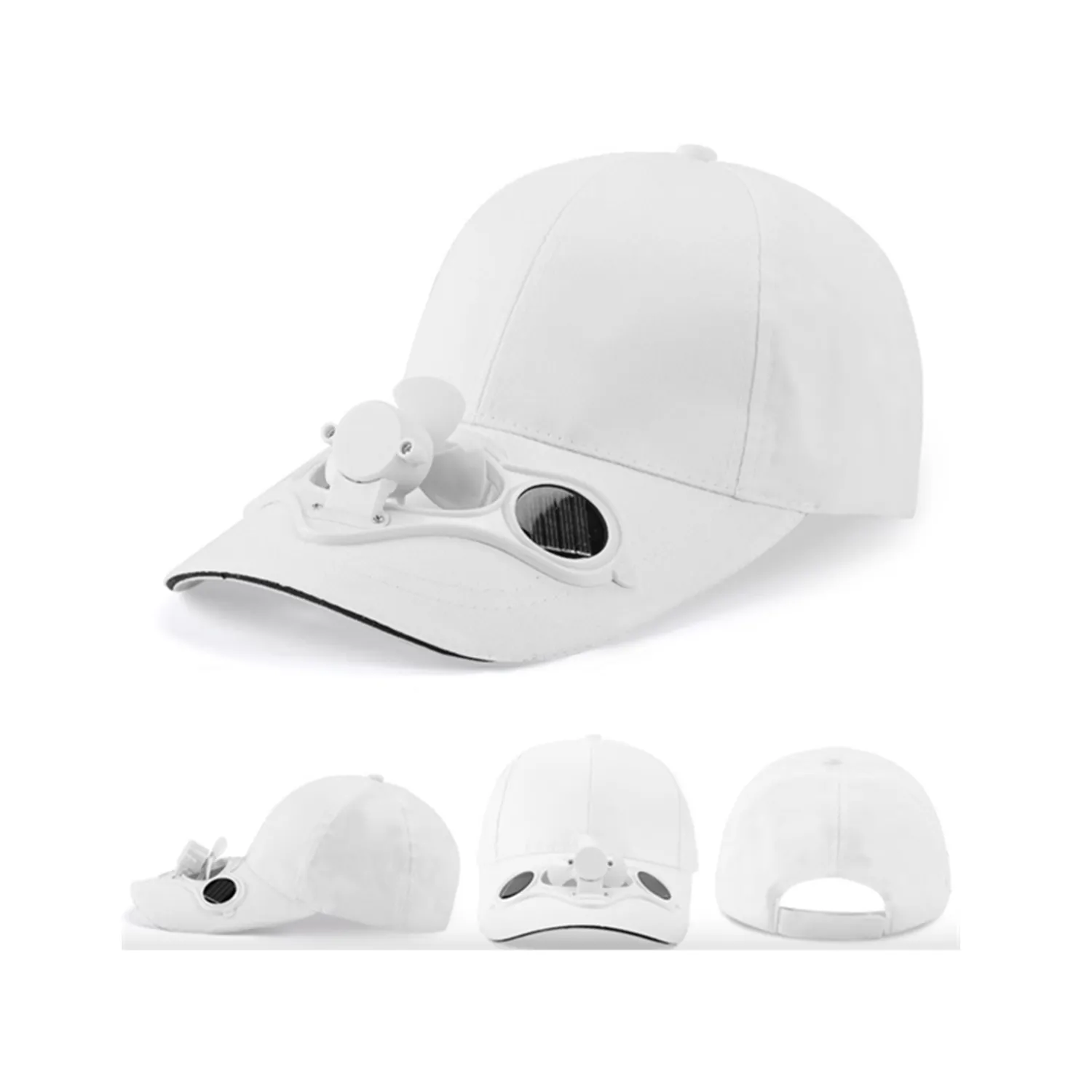 Solar Power Cooling Fan Baseball Cap 3