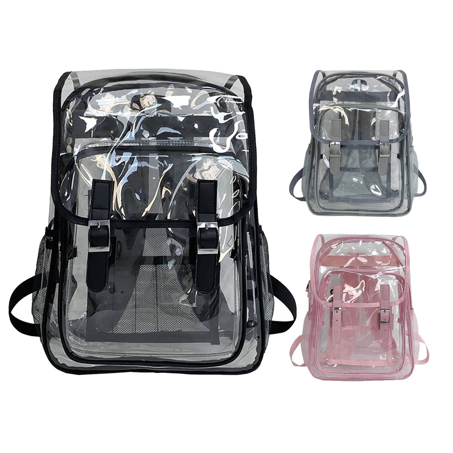Flip Large PVC Clear Backpack 7