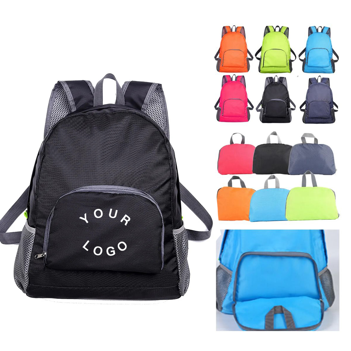 Lightweight Foldable Hiking Backpack with Side Pockets 3