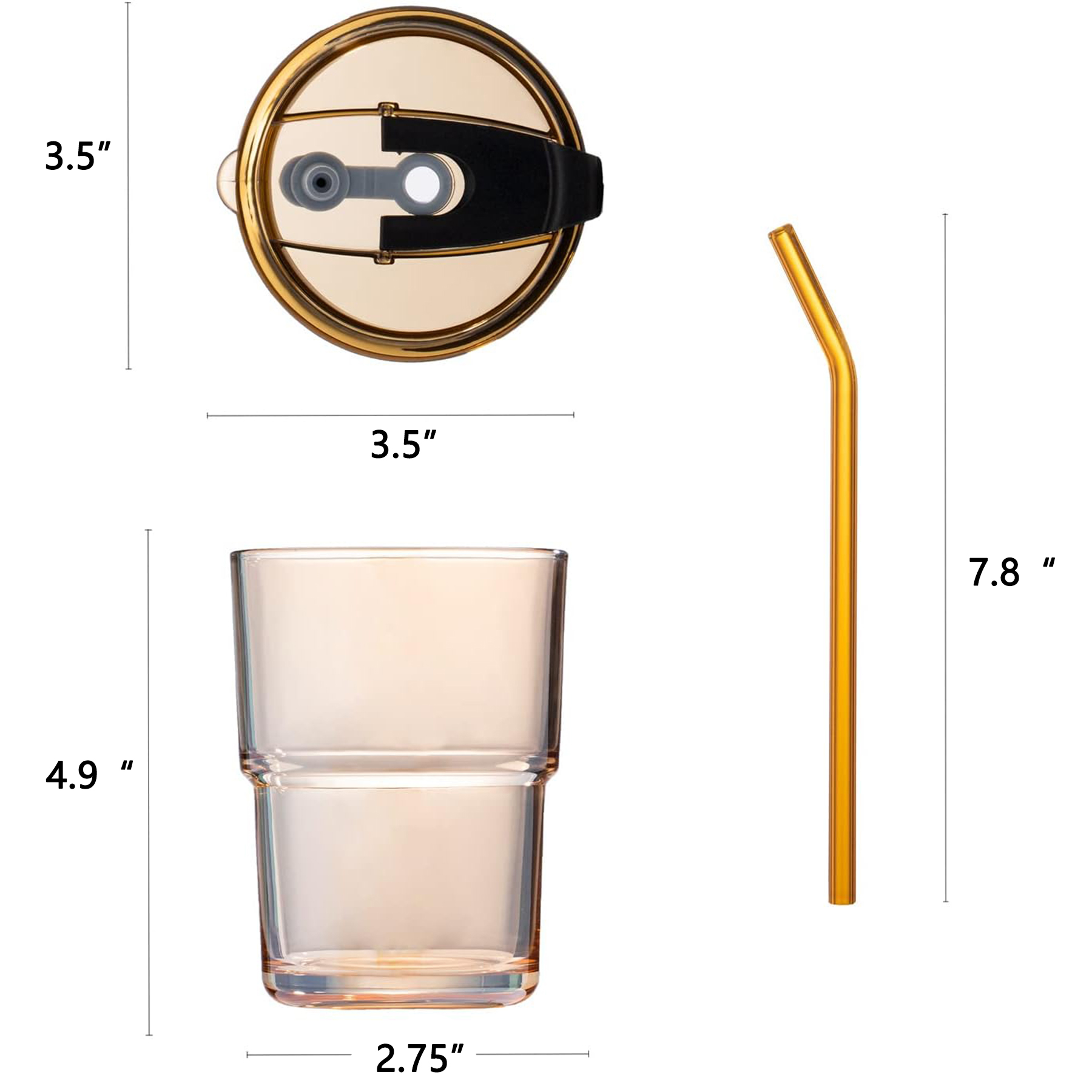 Thick Wall Water Glass Cup 5