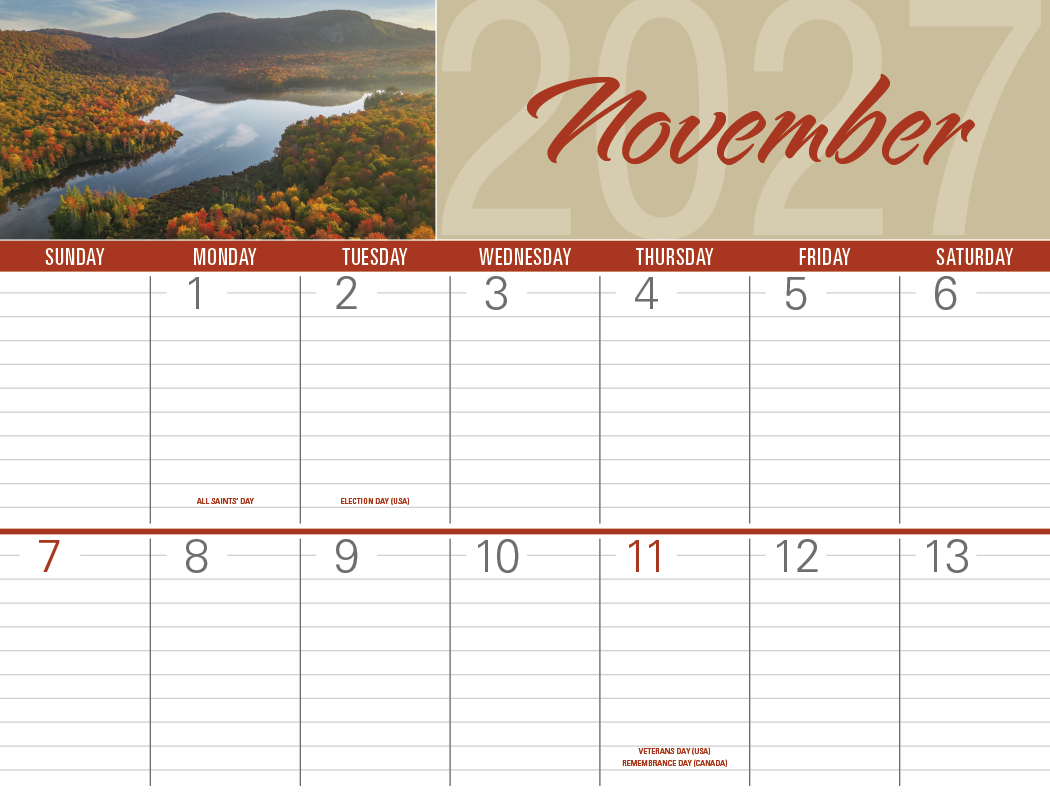 Triumph® Calendars Scenes of America Big Block Memo Calendar 34