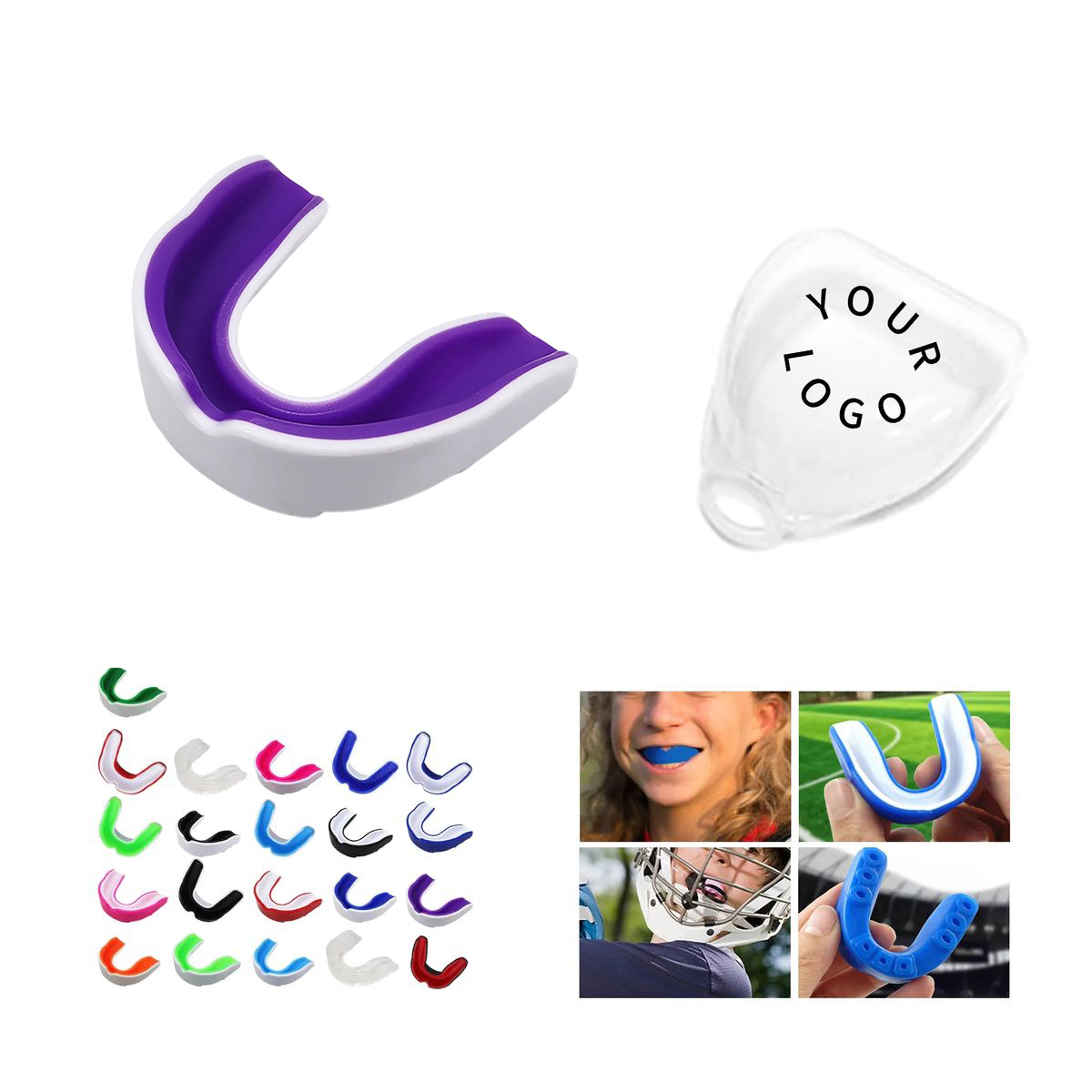 Protective Sports Mouthpiece with Case for Athletes 19