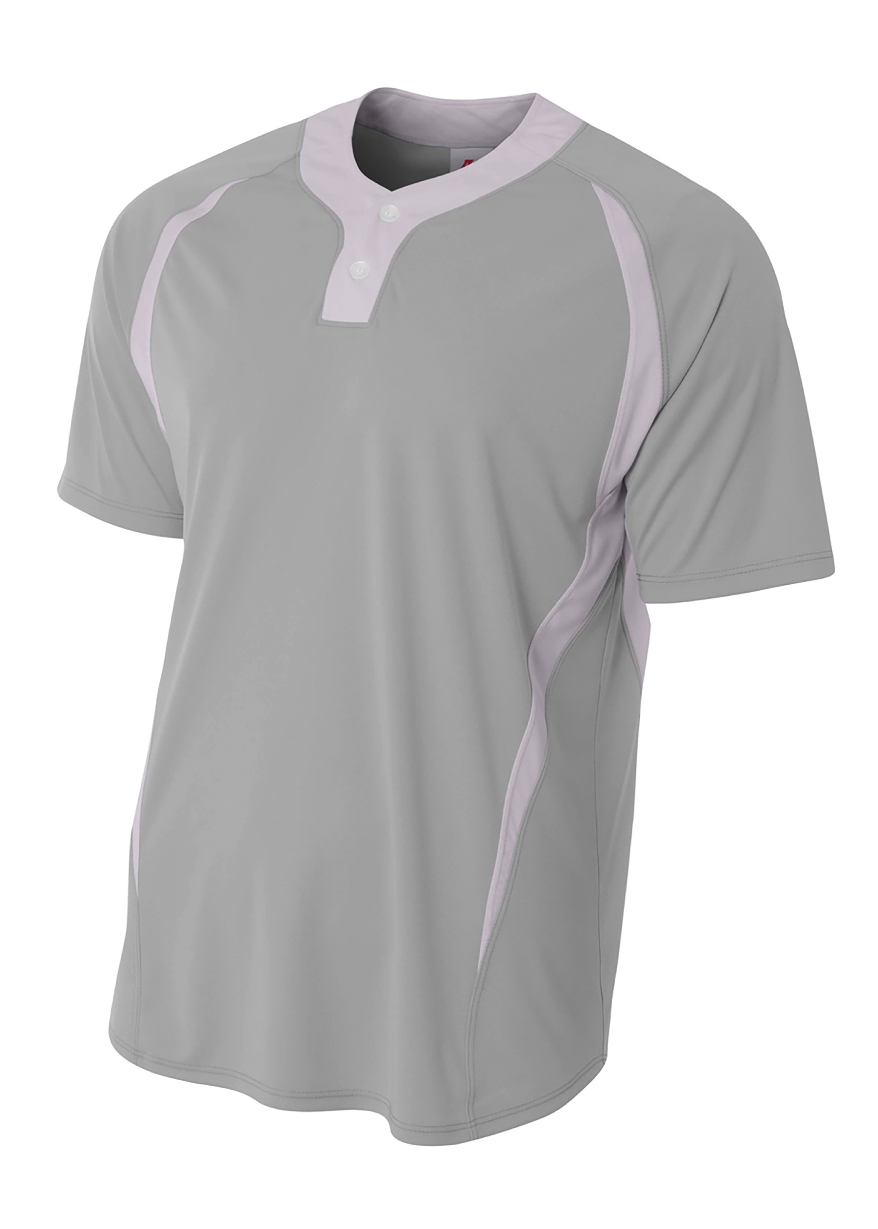 A4 2-Button Color Block Henley 5