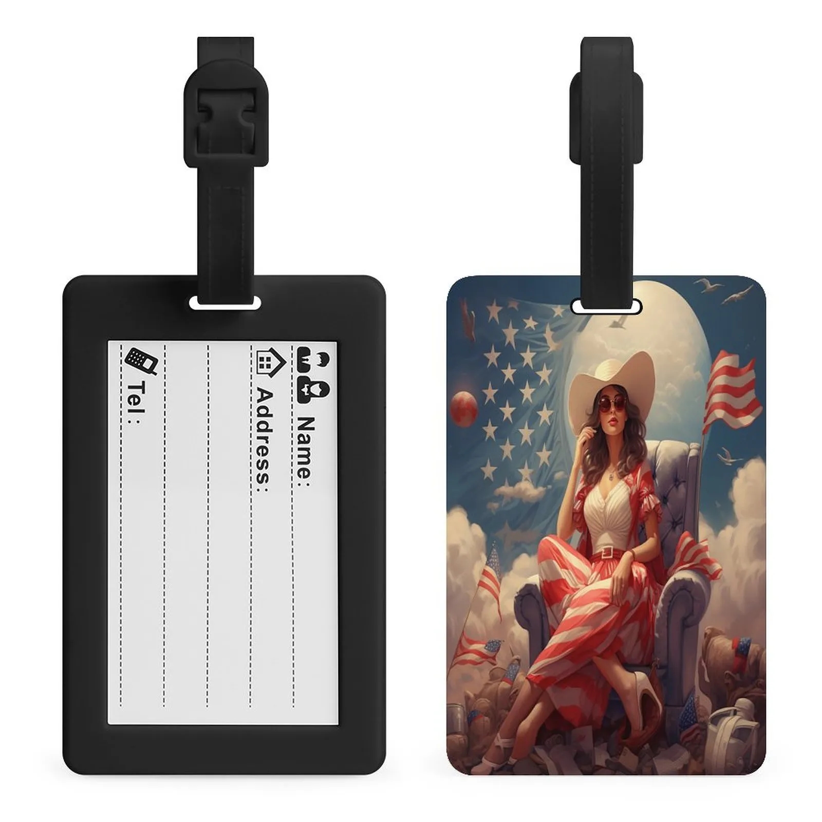 TPU Luggage Tag with Information Card 4