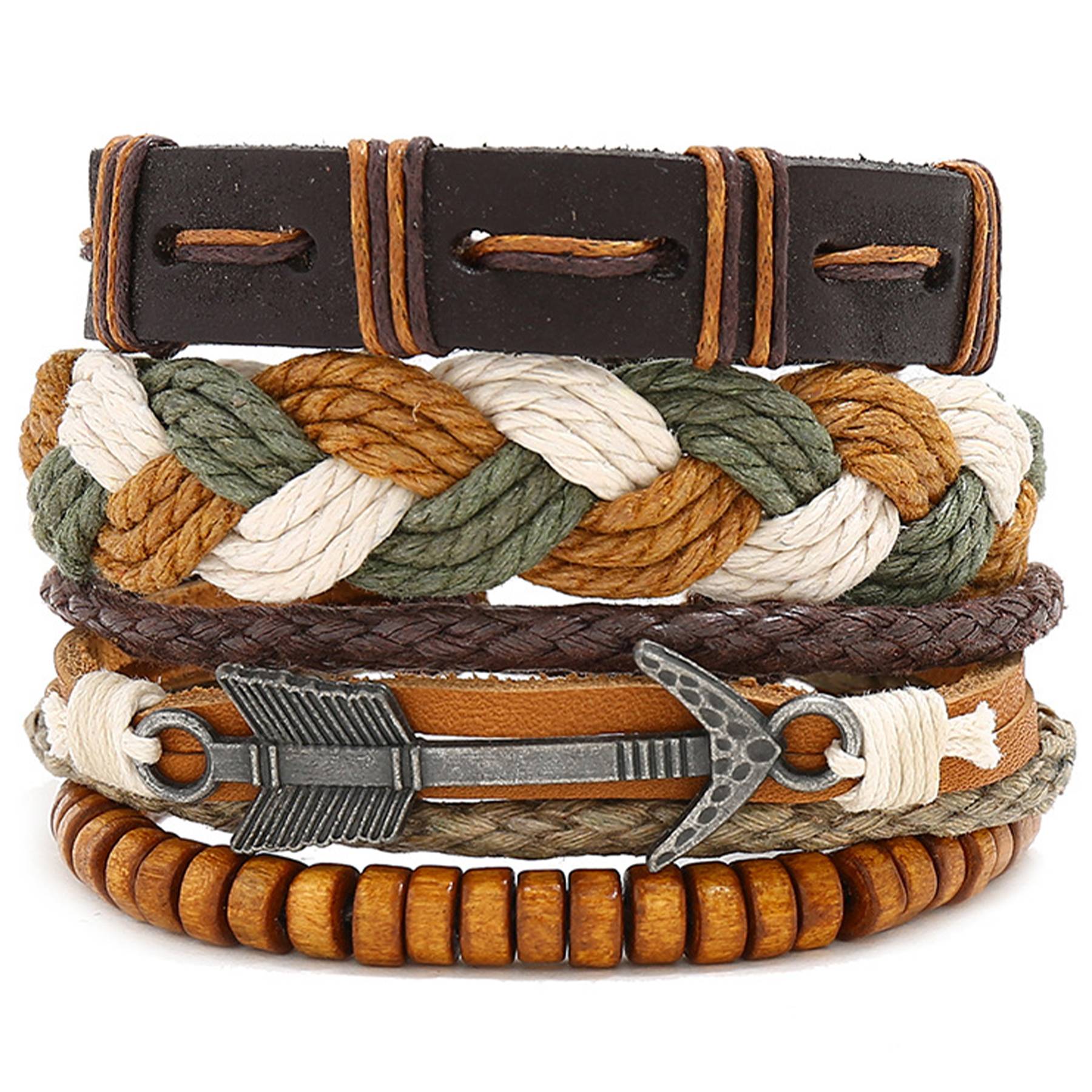 Jute Simple vintage woven bracelet 3