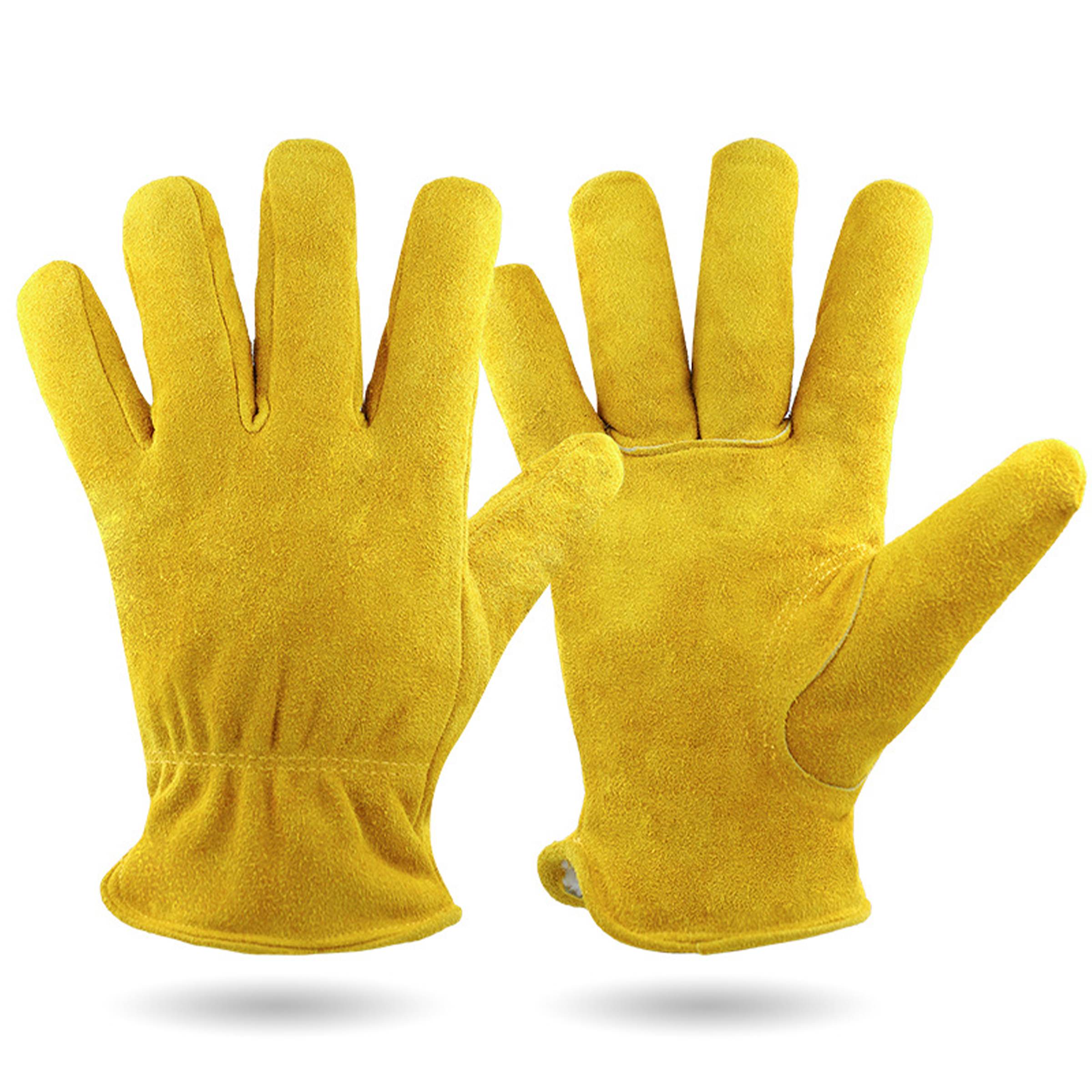 Cow Leather Velvet Wear-Resistant Gloves 6