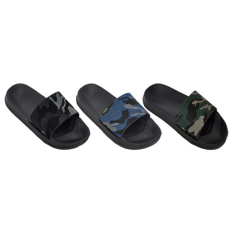 Boys' Camo Slides - Assorted Sizes 11/12-4 Age 4-8 Years 2