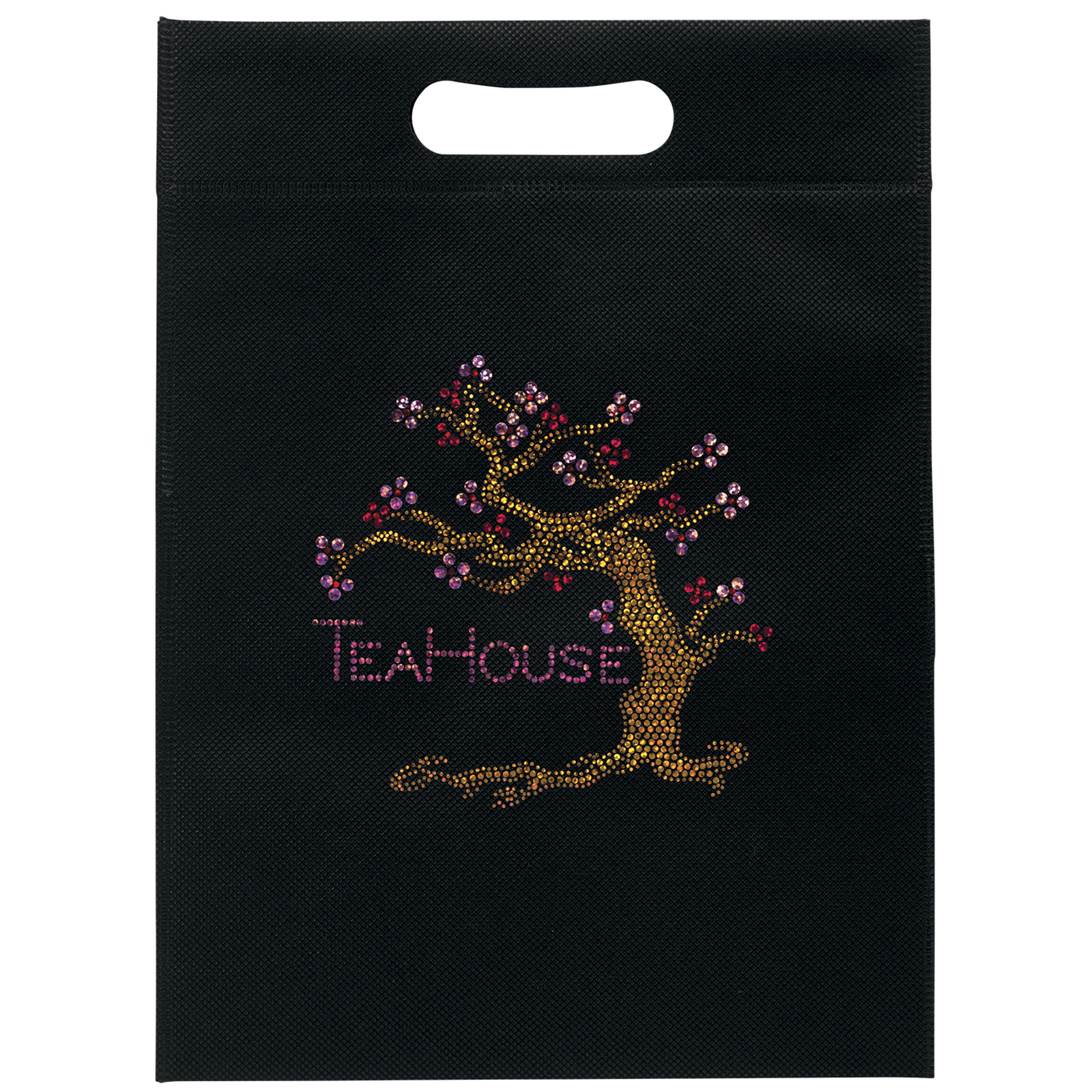 10W x 14H - Non-Woven Die Cut Bag - Sparkle