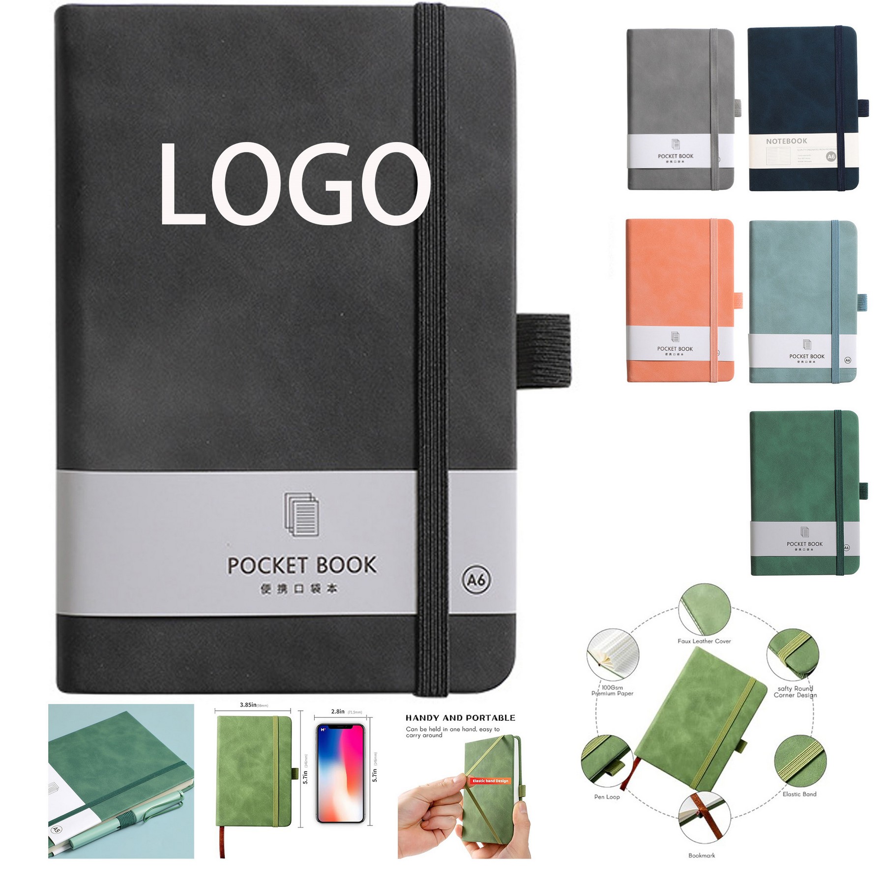 A6 Bandage Pocket Notepad/Notebook