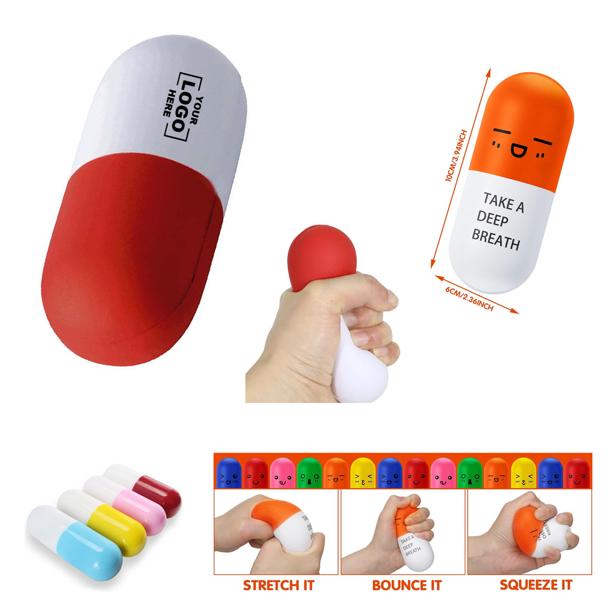 PU Foam Anti-Stress Ball-Pill 3