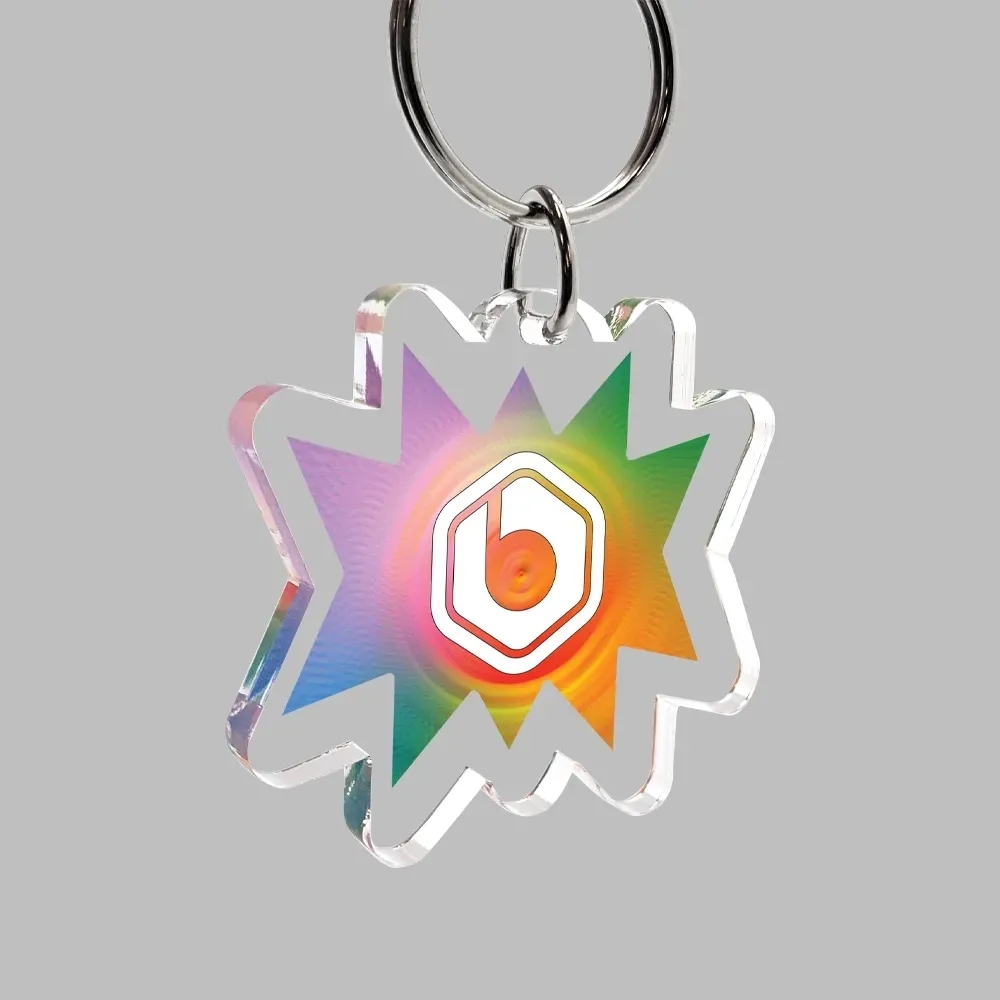 Custom Ultra Vivid Color Keychain 4