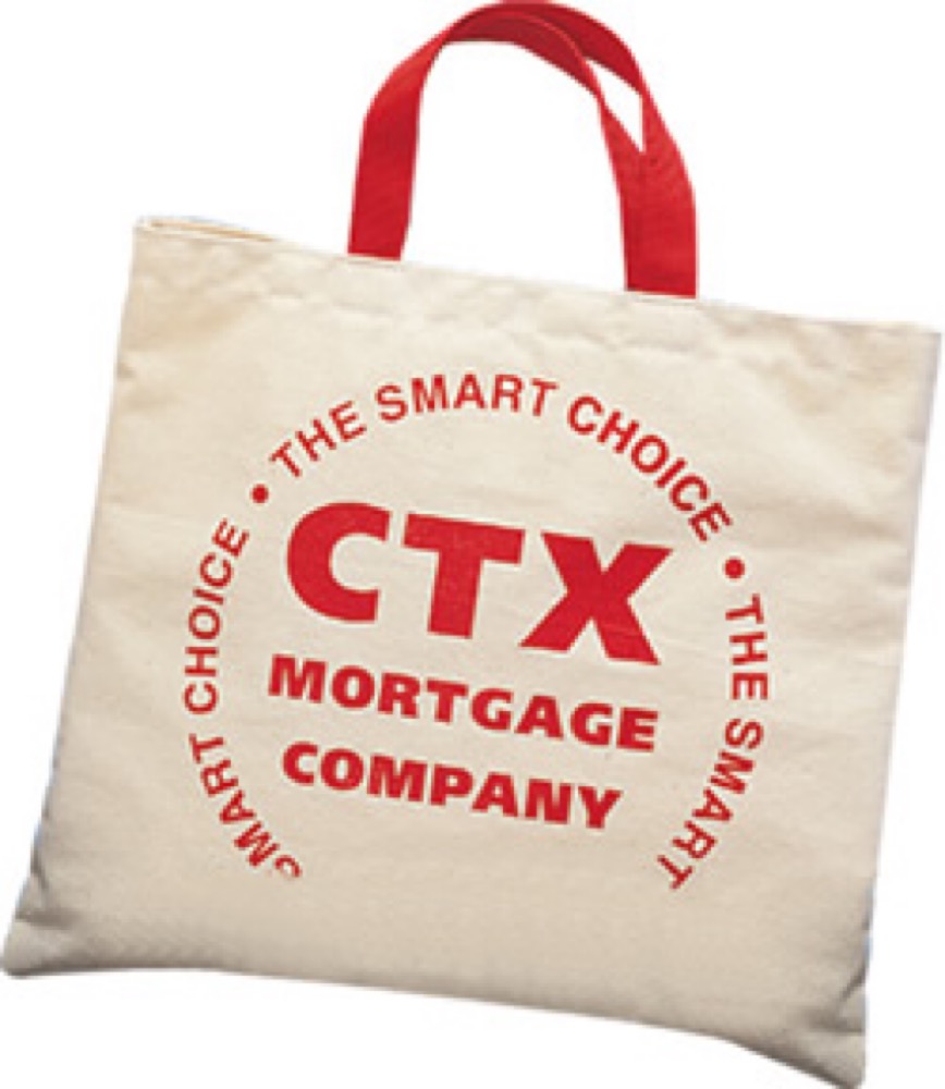 USA MADE 10 Oz. Natural Canvas Promo Flat Tote Bag, custom tote bag with logo imprint 2