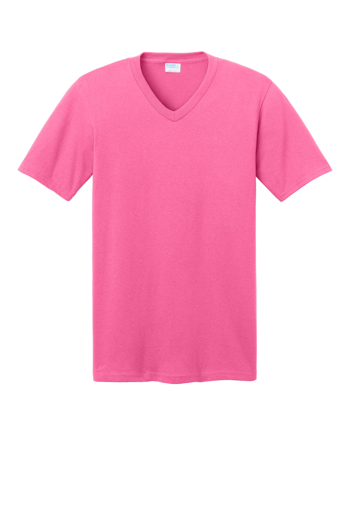 Port & Co Core Cotton V-Neck Tee. PC54V 54
