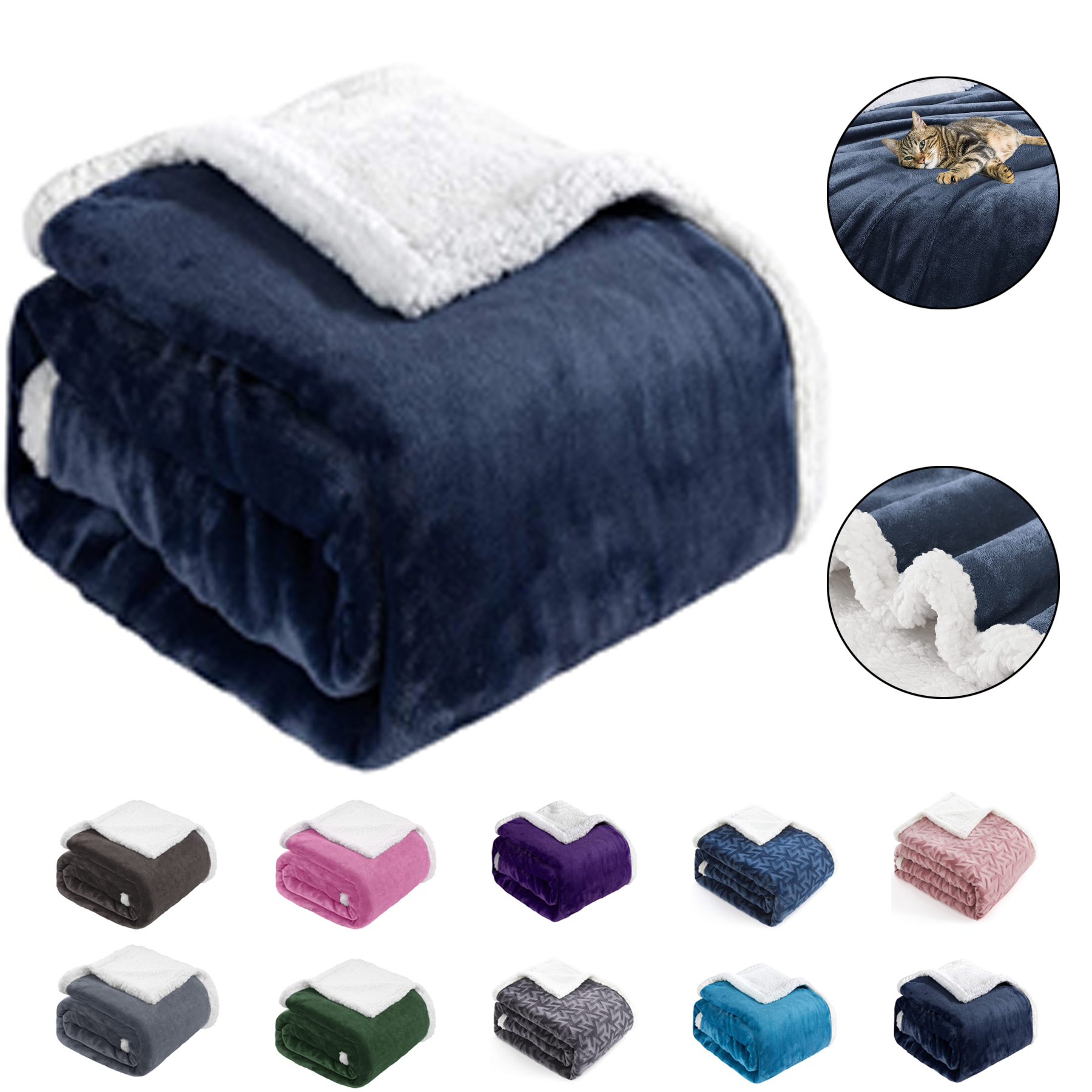 Soft Fluffy Flannel Plush Blanket 1