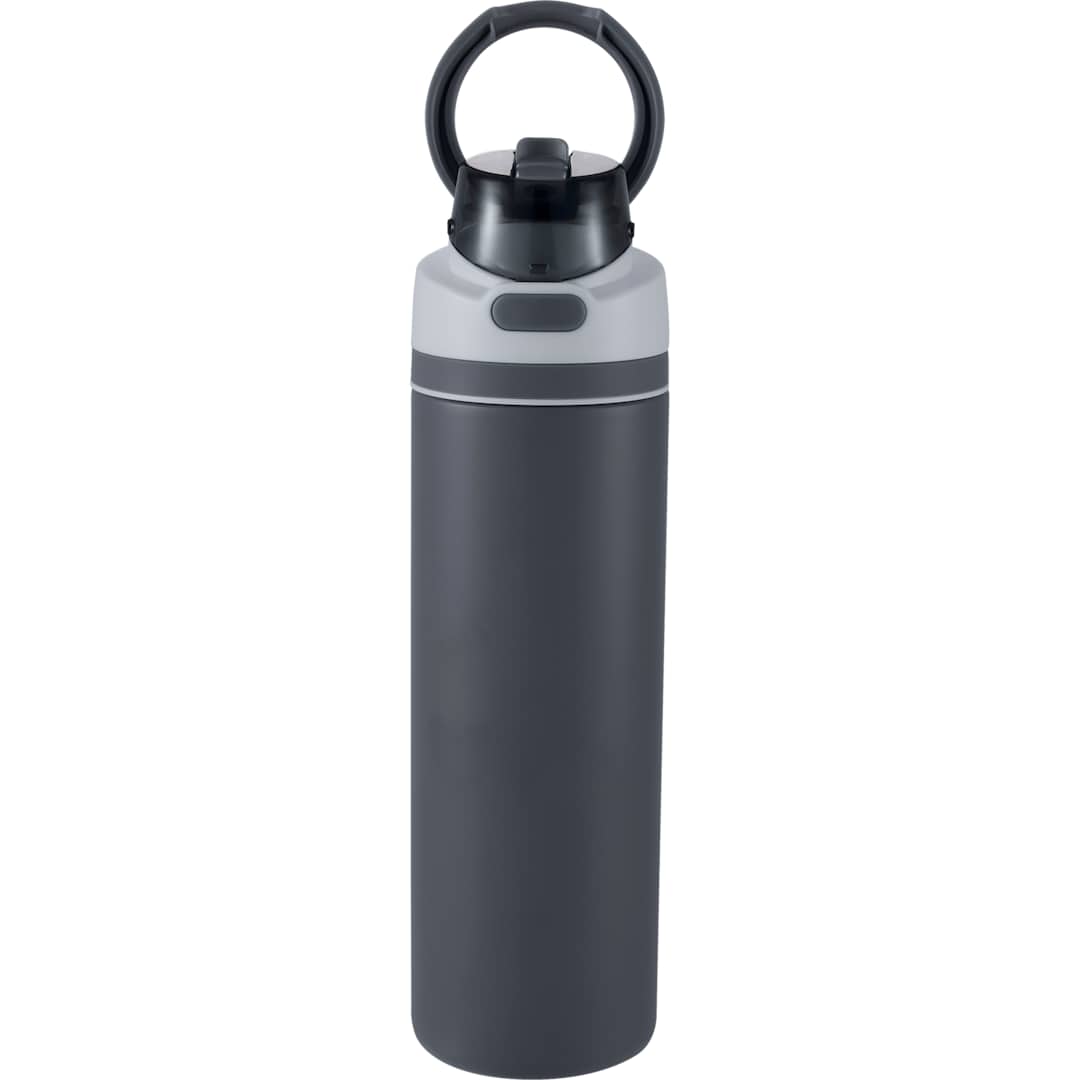 Elvin 28oz Recycled Stainless Flip Straw Bottle, custom water bottle with logo imprint 24