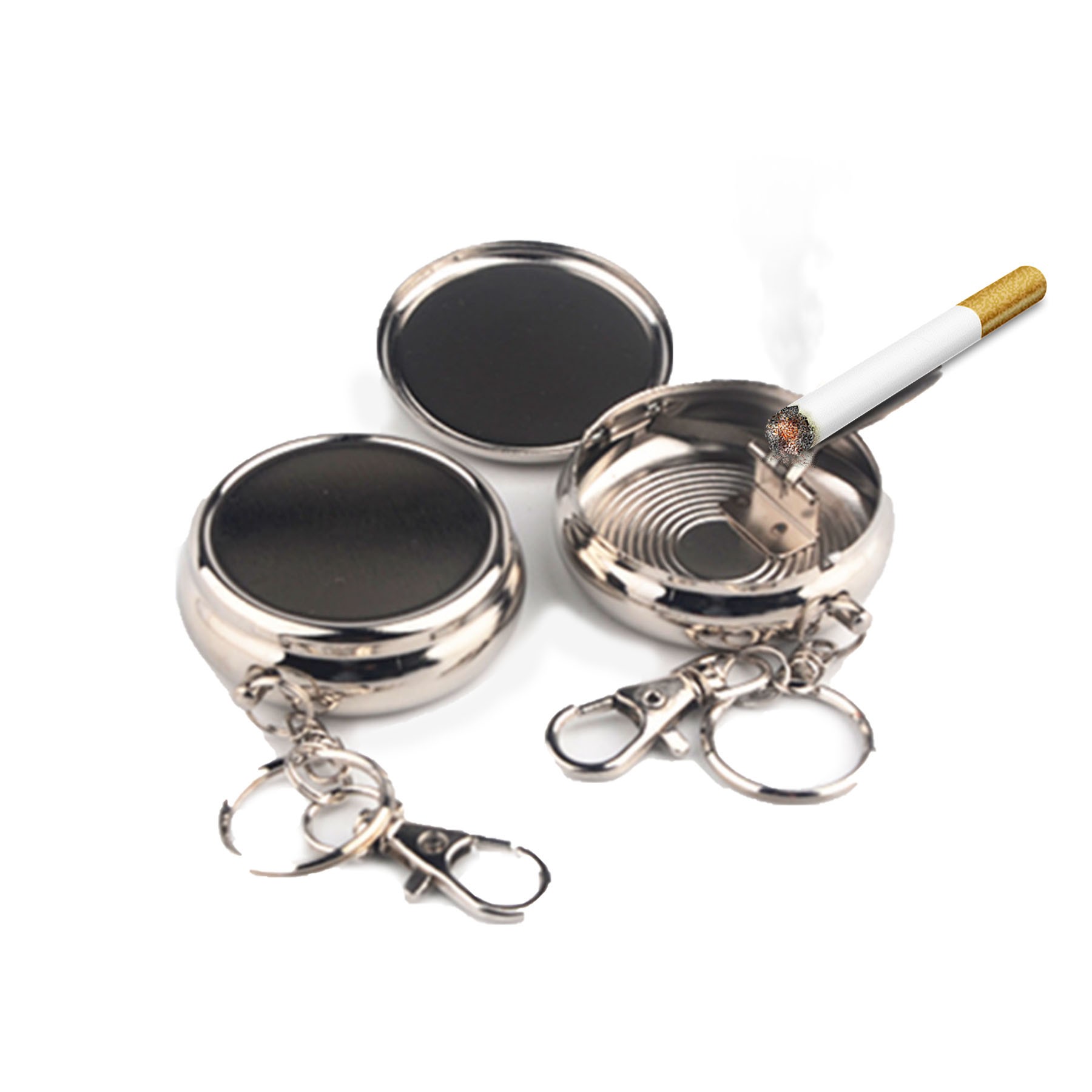Portable Mini Ashtray Keychain 2