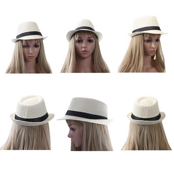 Popular Design Unisex Fabric Fedora Hat;Straw Hat;Net Cap 2