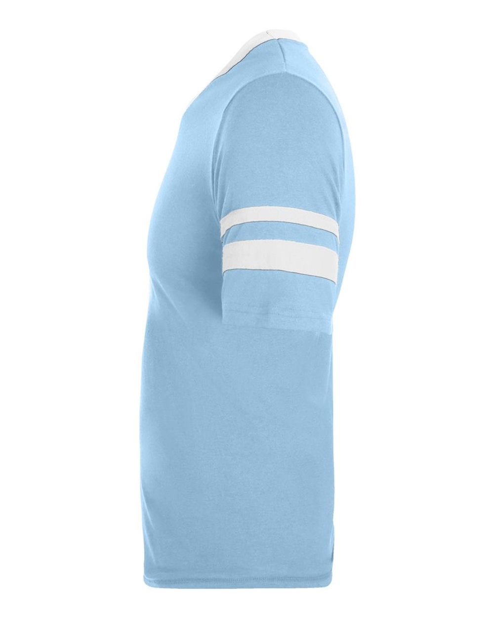 V-Neck Jersey with Striped Sleeves - 360 100