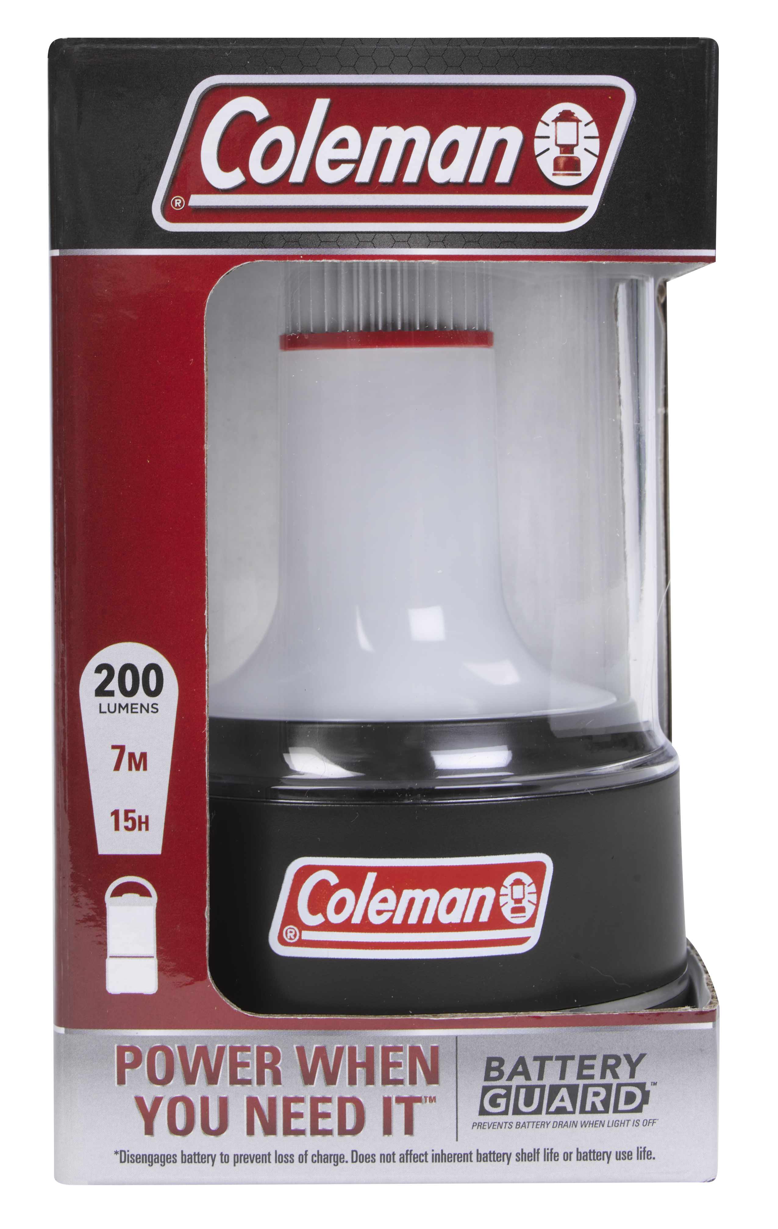 Coleman® 200 Lumens Mini LED Lantern with BatteryGuard™ 9