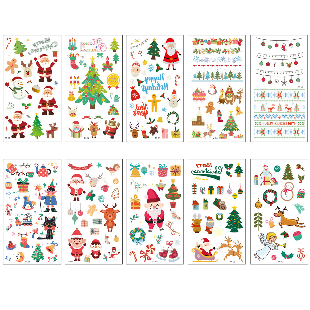 Christmas Tattoo Stickers 6