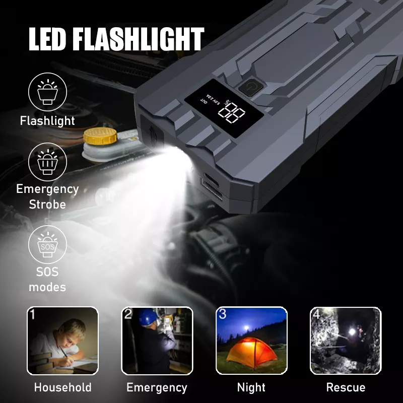 Portable Car Jump Starter & Power Bank 6