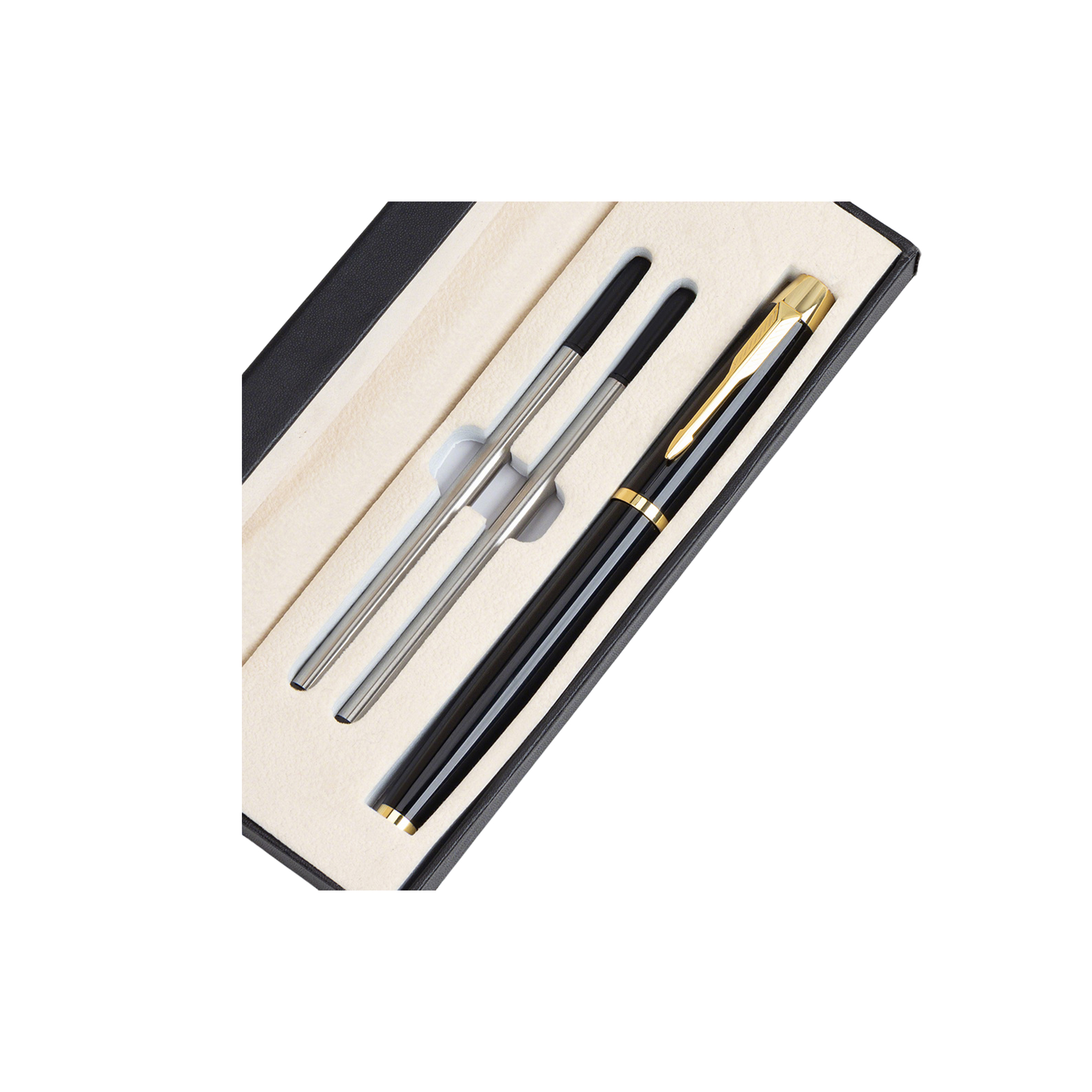 Executive Metal Pen Set With Two Refills 6 5/8 x 2 3/8 x 1" 2
