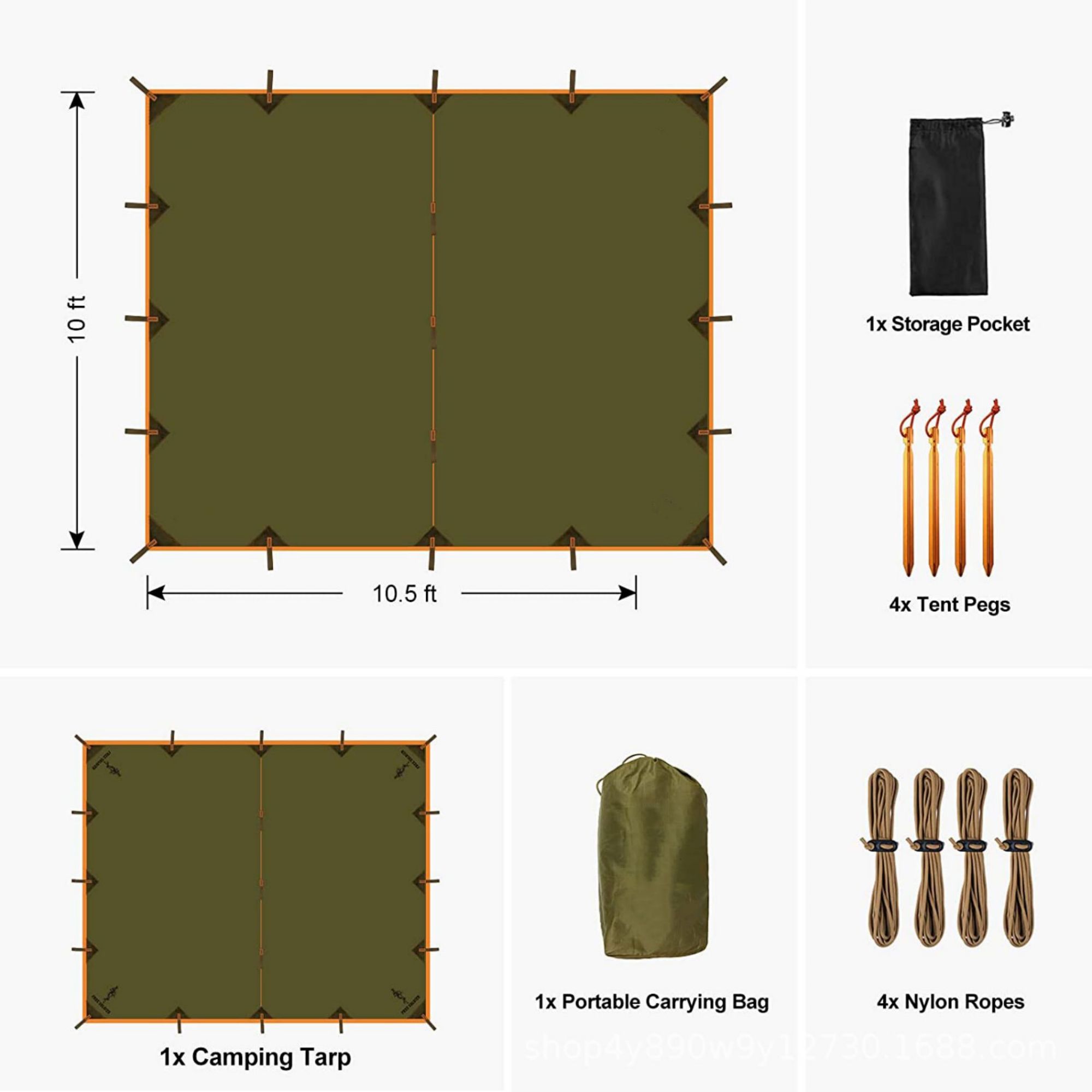 Waterproof Hammock Rain Fly 4