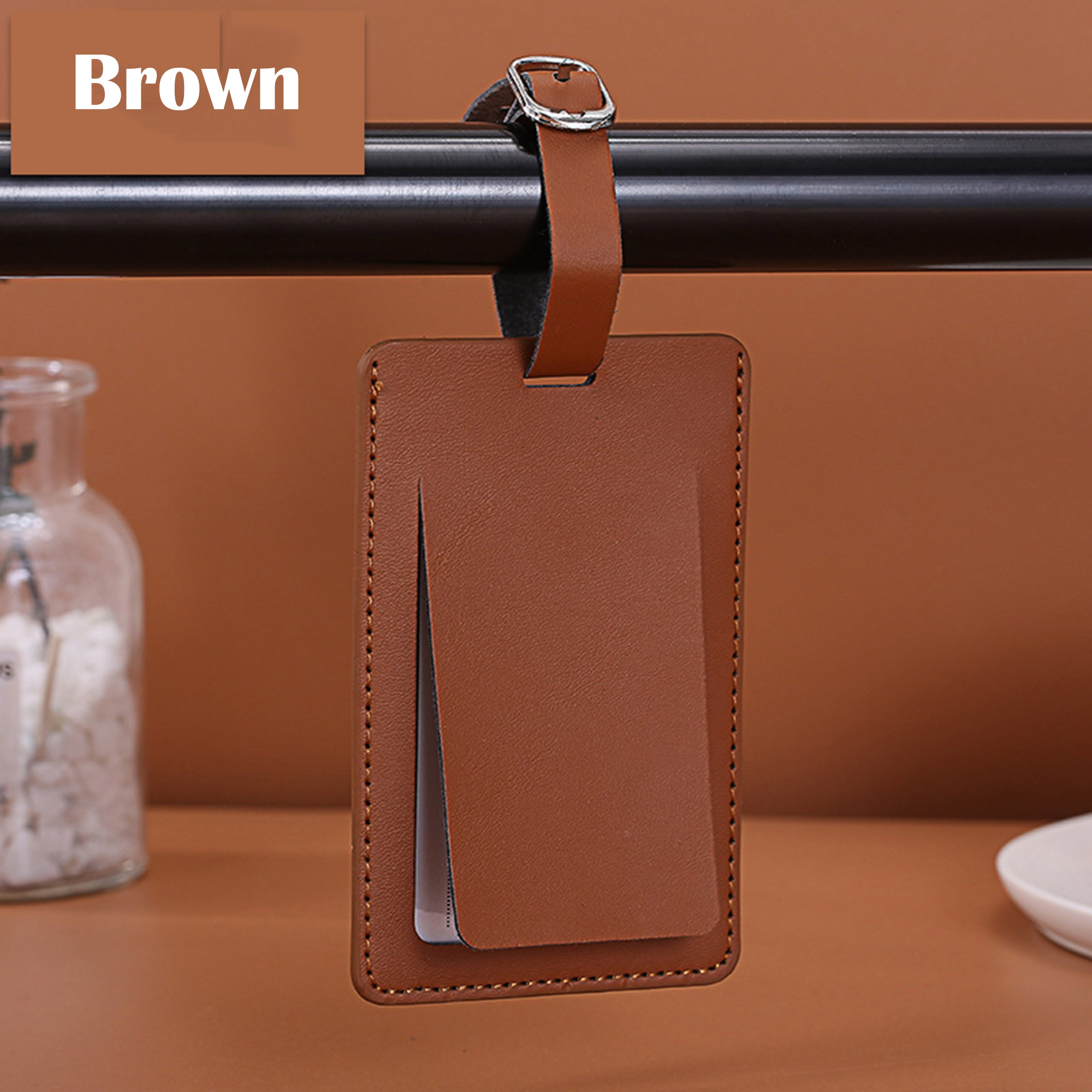 Quality PU Leather Luggage Tags 3