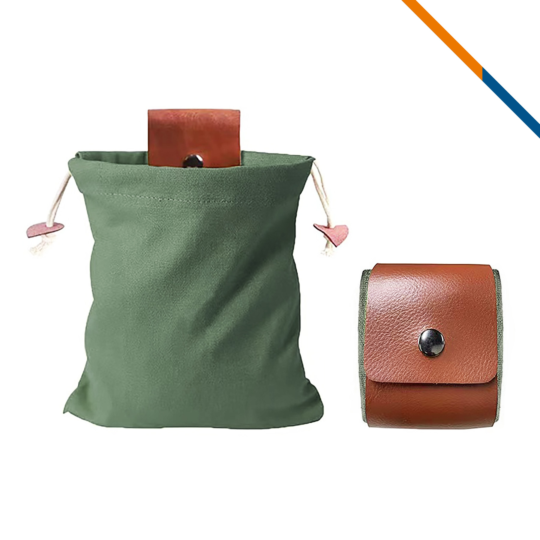 Lonki Outdoor Foldable PU Leather Foraging Pouch 3
