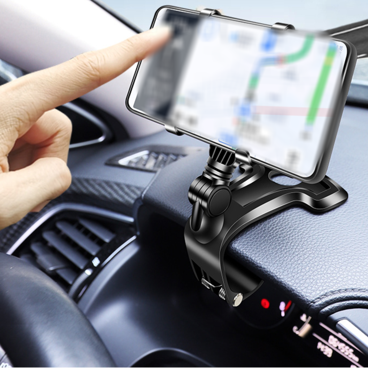 Rotatable Dashboard Car Phone Mount w/ Parking Number 7