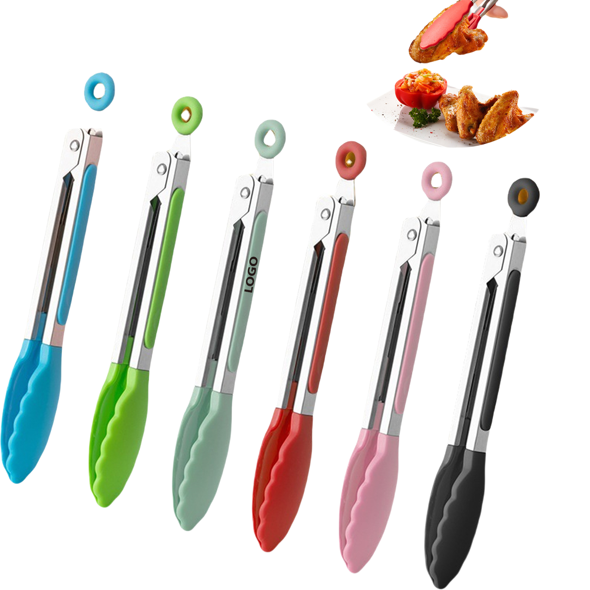 Silicone Kitchen Tongs MOQ20 1
