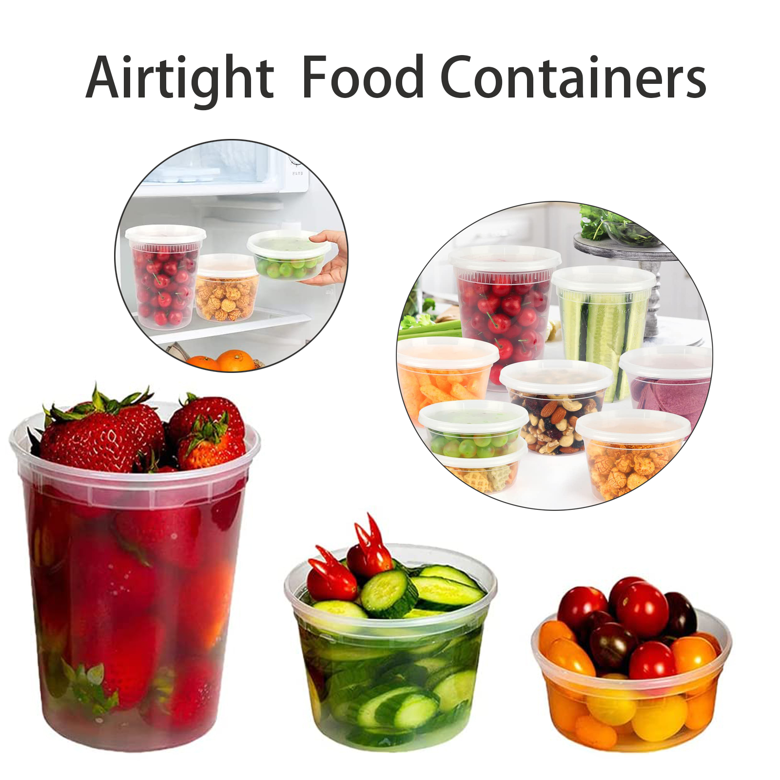 8 oz Food Storage Container with Lid 2
