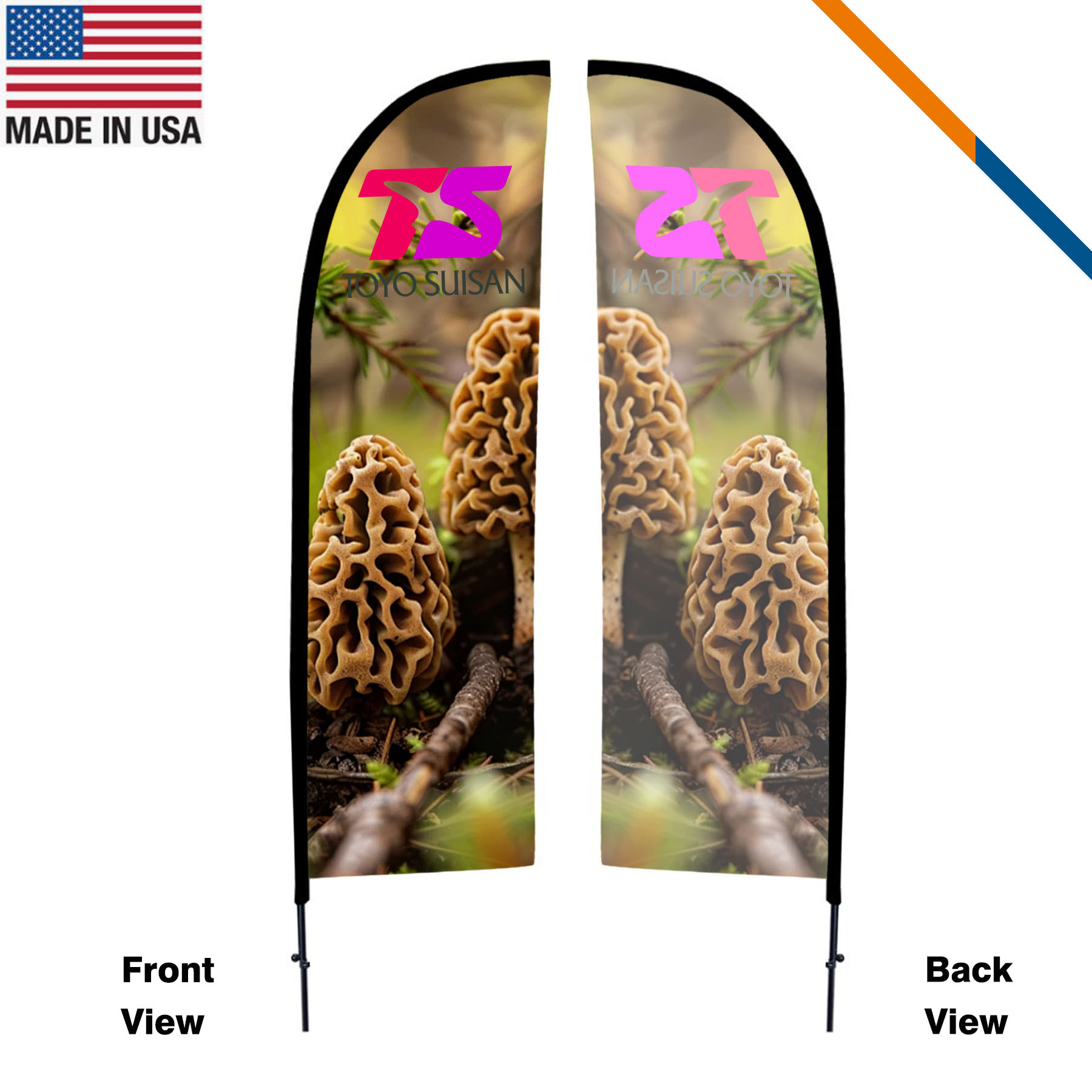 10' Blisor Single-Sided Straight Flag 1