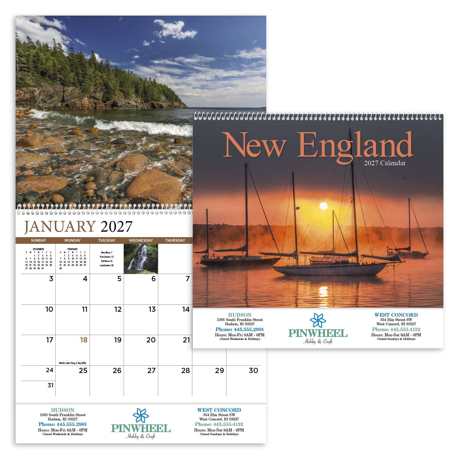 HotLine® Products New England Appointment Calendar - Spiral 57