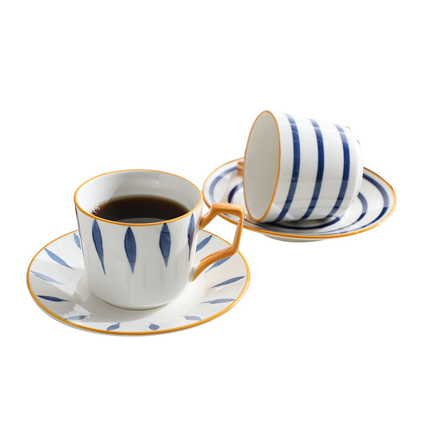 Coffee Cup Saucer Set 3