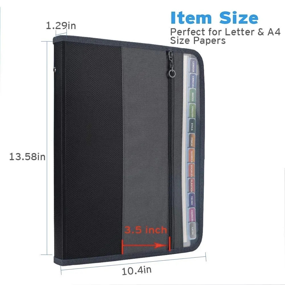 13 Pocket Expanding File Folder with Sticky Labels 3