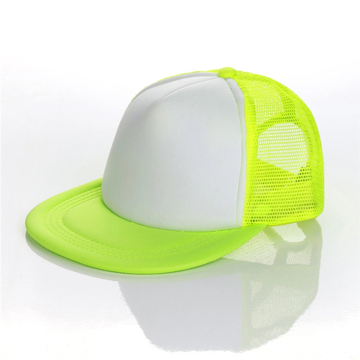 Flat Brim Trucker Hat 2
