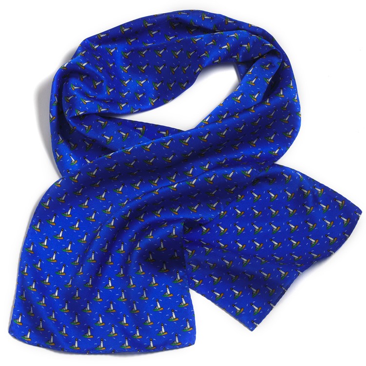 Harbor Lights Silk Scarf - 8"x45" 2